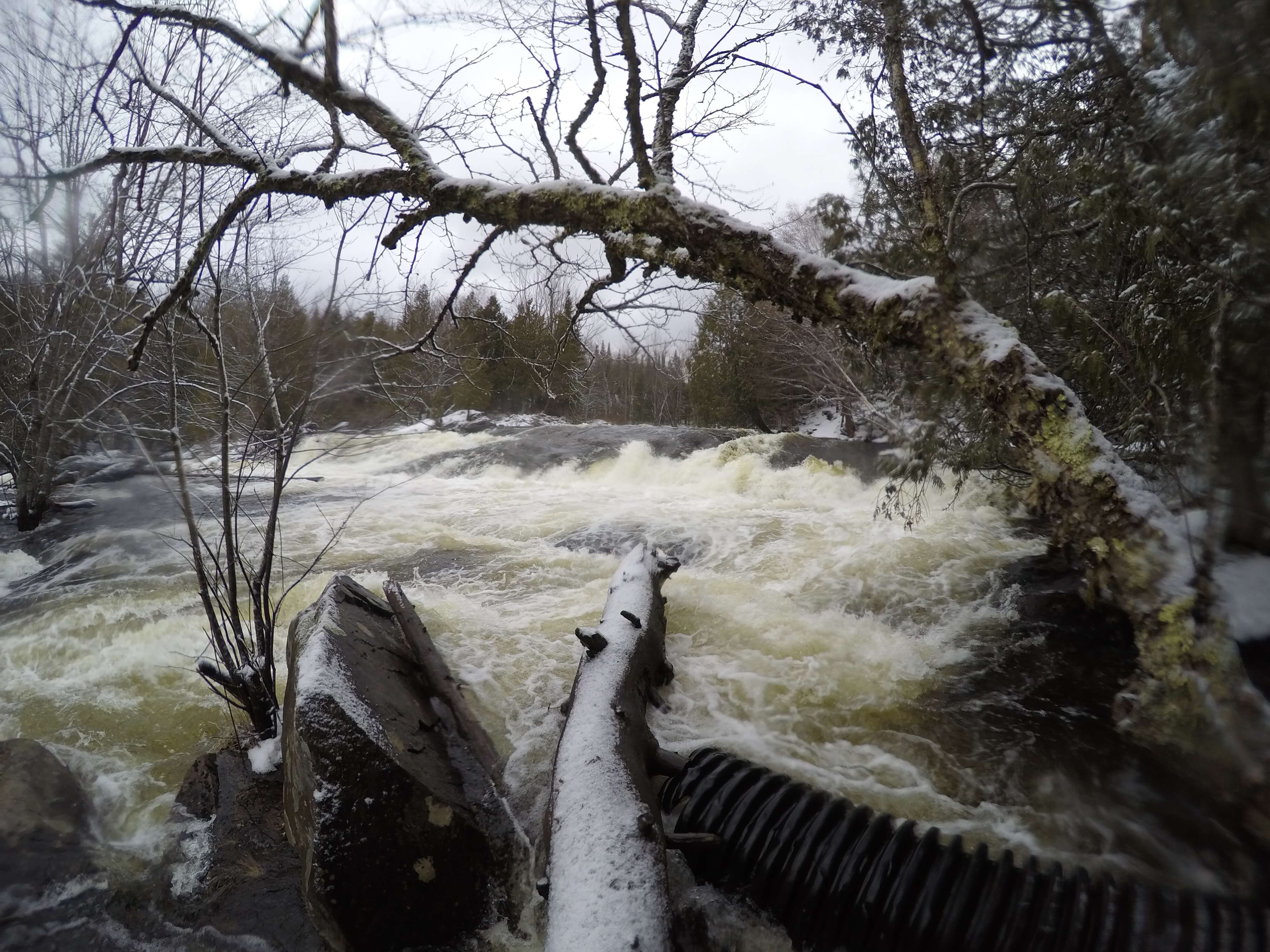 Teft Pond Falls on the Saranac River.