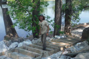 NFCT Intern James Hart enjoys tent life