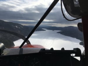 A winter view of Spencer Lake on the Northern Forest Canoe Trail