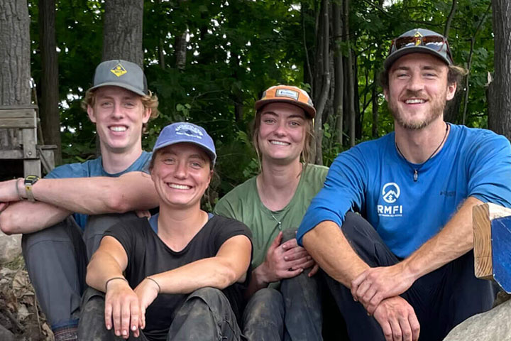 trail crew posing